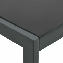 MAISON EXCLUSIVE - Chaises longues lot de 2 avec table textilène et acier