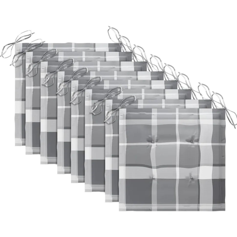 MAISON EXCLUSIVE - Chaises pliables d'extérieur lot de 8 et coussins bois d'acacia