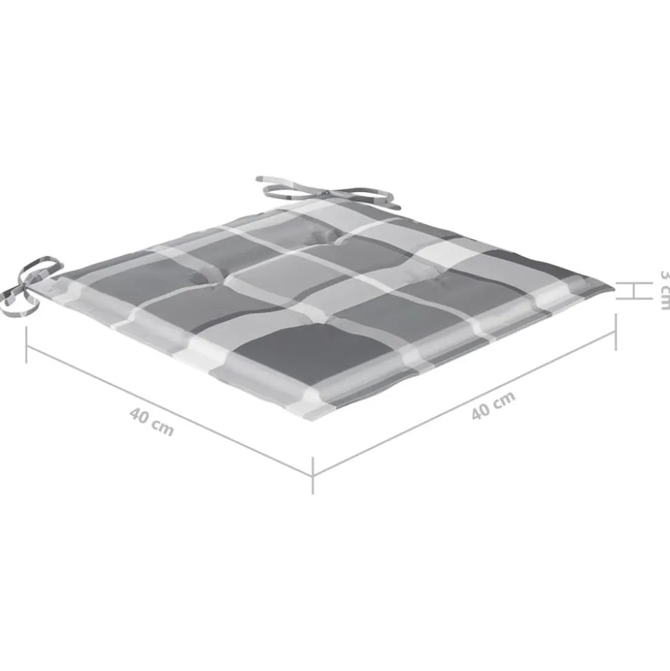 MAISON EXCLUSIVE - Chaises pliables d'extérieur lot de 8 et coussins bois d'acacia