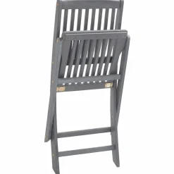 MAISON EXCLUSIVE - Chaises pliables d'extérieur lot de 2 bois d'acacia solide