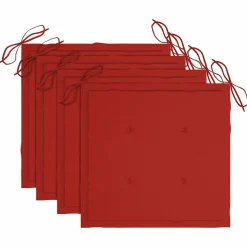 MAISON EXCLUSIVE - Chaises pliables d'extérieur lot de 4 et coussins bois d'acacia