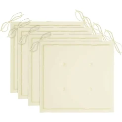 MAISON EXCLUSIVE - Chaises pliables d'extérieur lot de 4 et coussins bois d'acacia