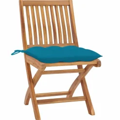 MAISON EXCLUSIVE - Chaises pliables de jardin avec coussins lot de 8 teck solide