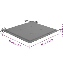 MAISON EXCLUSIVE - Chaises pliables d'extérieur lot de 8 et coussins bois d'acacia
