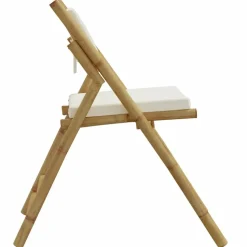 MAISON EXCLUSIVE - Chaises de bistro pliantes lot de 4 et coussins blanc crème