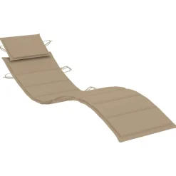 MAISON EXCLUSIVE - Chaises longues lot de 2 avec coussins bois d'acacia solide