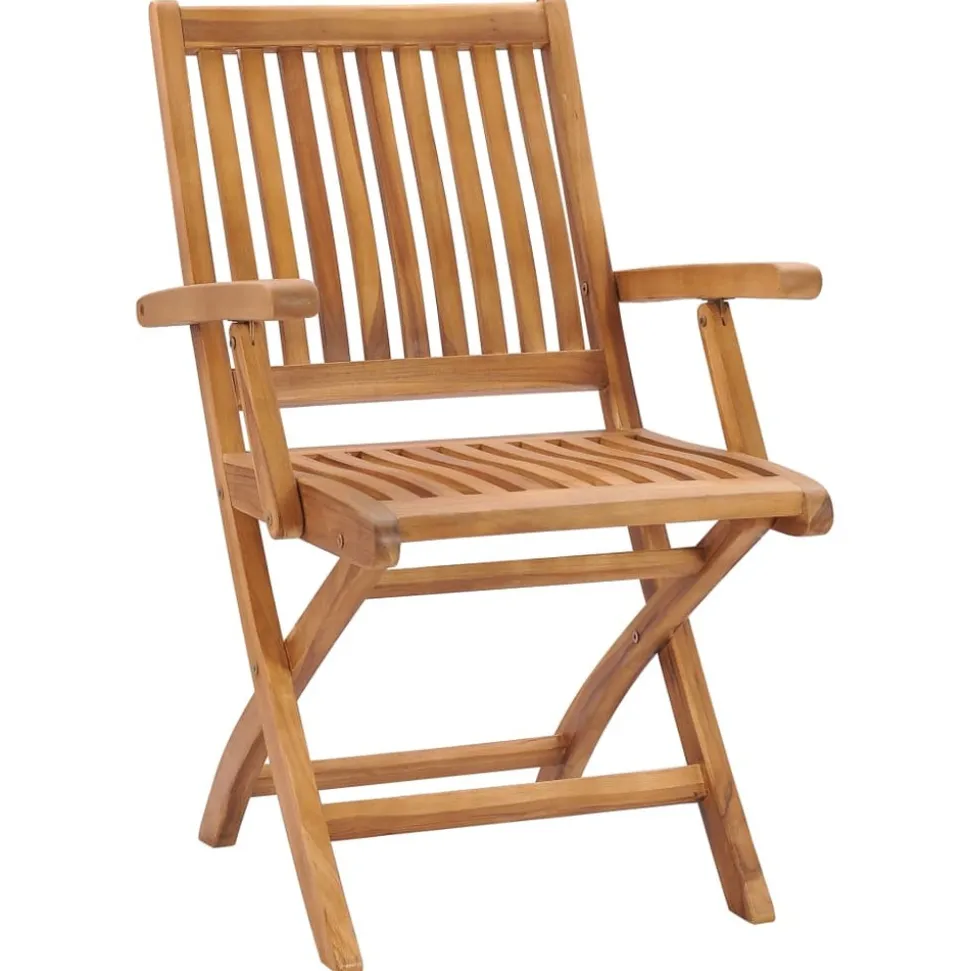 MAISON EXCLUSIVE - Chaises de jardin pliables lot de 2 bois de teck massif