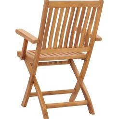 MAISON EXCLUSIVE - Chaises de jardin pliables lot de 2 bois de teck massif