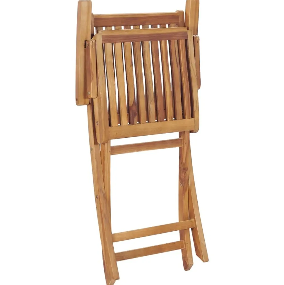 MAISON EXCLUSIVE - Chaises de jardin pliables lot de 2 bois de teck massif