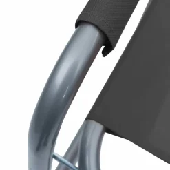 MAISON EXCLUSIVE - Chaises de metteur en scène lot de 2 acier gris