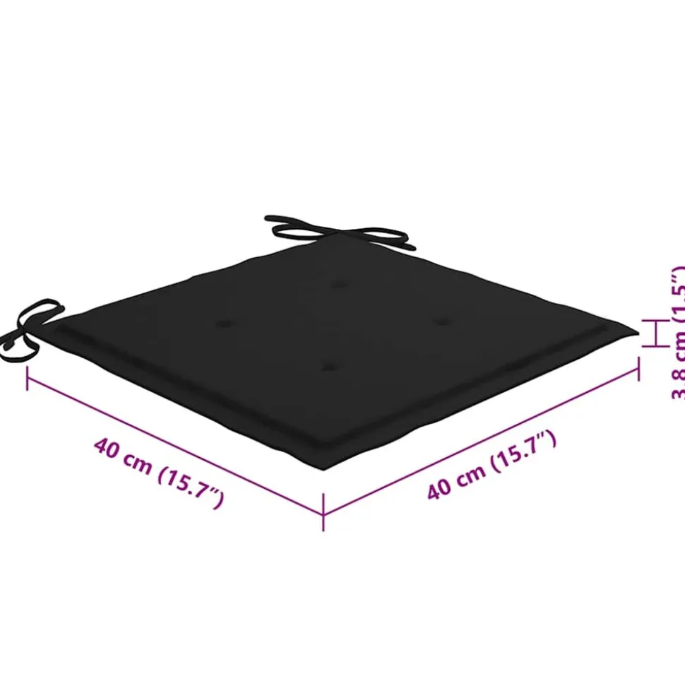 MAISON EXCLUSIVE - Chaises pliables d'extérieur lot de 8 et coussins bois d'acacia