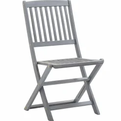 MAISON EXCLUSIVE - Chaises pliables d'extérieur lot de 8 et coussins bois d'acacia