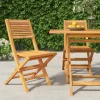 MAISON EXCLUSIVE - Chaises de jardin pliantes lot de 2 47x62x90cm bois massif teck