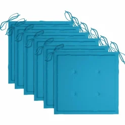 MAISON EXCLUSIVE - Chaises pliables de jardin avec coussins lot de 6 bois de teck