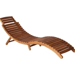 MAISON EXCLUSIVE - Chaises longues lot de 2 avec table et coussins acacia solide