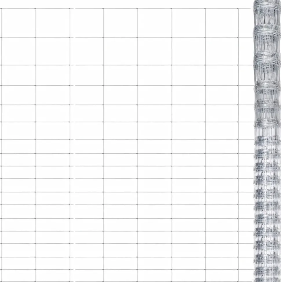 MAISON EXCLUSIVE - Clôture de jardin acier galvanisé 50x1,25 m argenté