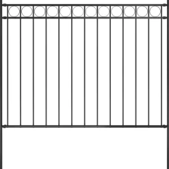 MAISON EXCLUSIVE - Clôture de jardin en acier 1,81 x 1,2 m noir