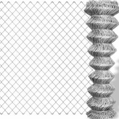 MAISON EXCLUSIVE - Clôture à mailles losangées acier galvanisé 25x1 m argenté