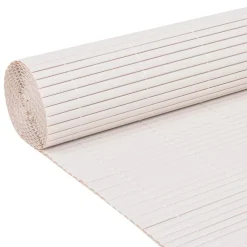 MAISON EXCLUSIVE - Clôture de jardin double face 110x400 cm blanc