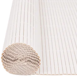 MAISON EXCLUSIVE - Clôture de jardin double face 110x400 cm blanc