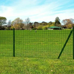 MAISON EXCLUSIVE - Clôture euro acier 25 x 1,7 m vert