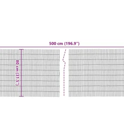 MAISON EXCLUSIVE - Clôture de jardin 500x80 cm roseau
