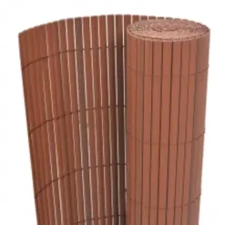 MAISON EXCLUSIVE - Clôture de jardin double face 110x400 cm marron