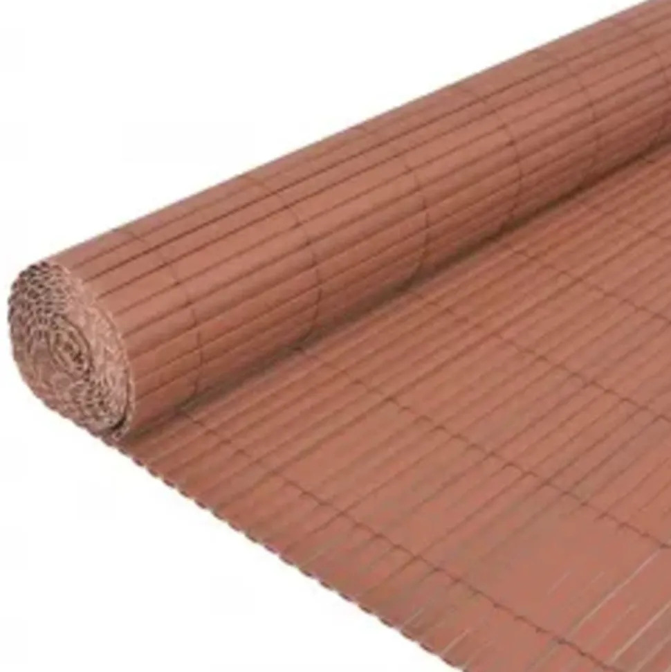 MAISON EXCLUSIVE - Clôture de jardin double face 110x400 cm marron