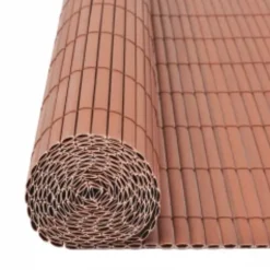 MAISON EXCLUSIVE - Clôture de jardin double face 110x400 cm marron