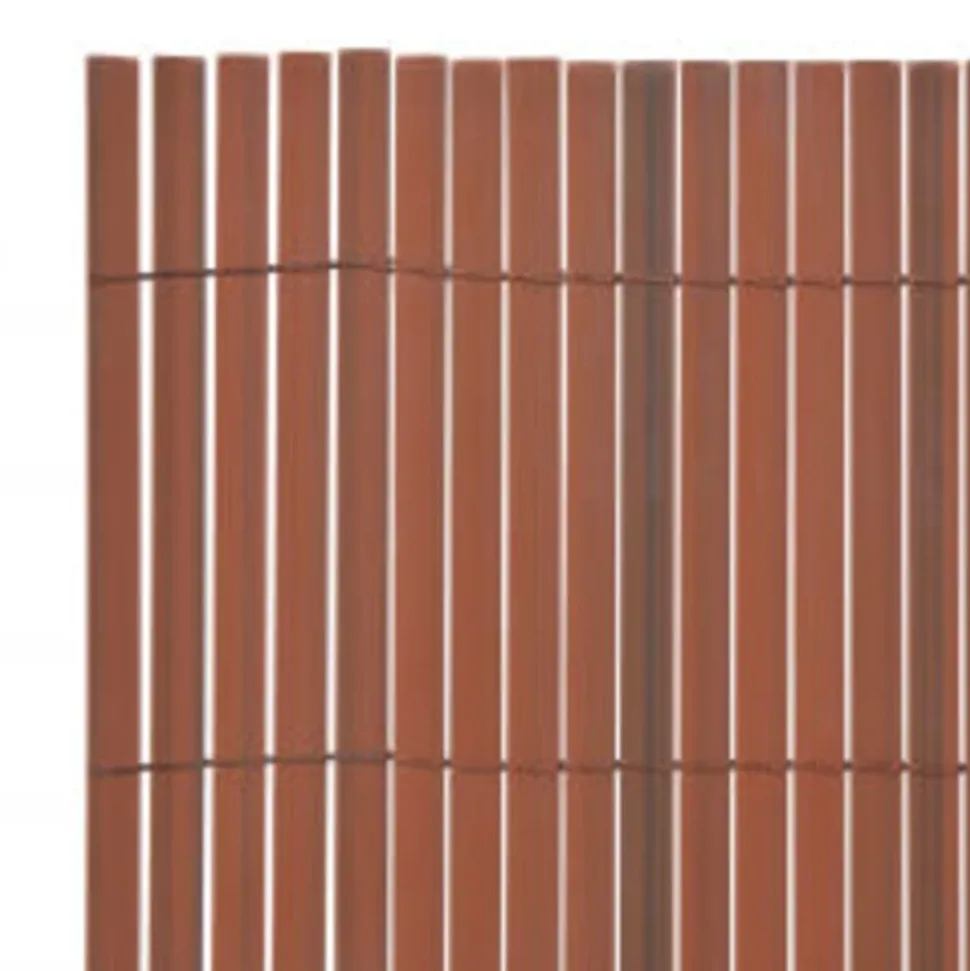 MAISON EXCLUSIVE - Clôture de jardin double face 110x400 cm marron