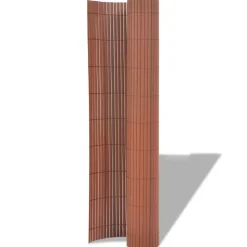 MAISON EXCLUSIVE - Clôture de jardin double face pvc 90 x 300 cm marron