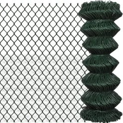 MAISON EXCLUSIVE - Clôture à mailles losangées acier 1x25 m vert