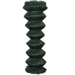 MAISON EXCLUSIVE - Clôture à mailles losangées acier 1,25x15 m vert