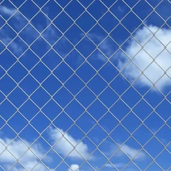 MAISON EXCLUSIVE - Clôture à mailles losangées et poteaux acier galvanisé 15x0,8 m