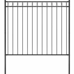 MAISON EXCLUSIVE - Clôture de jardin en acier 1,81 x 1,5 m noir
