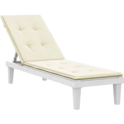 MAISON EXCLUSIVE - Coussin de chaise de terrasse crème (75+105)x50x4 cm