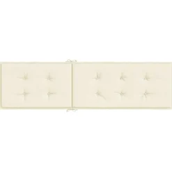 MAISON EXCLUSIVE - Coussin de chaise de terrasse crème (75+105)x50x4 cm