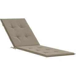 MAISON EXCLUSIVE - Coussin de chaise de terrasse taupe (75+105)x50x4 cm