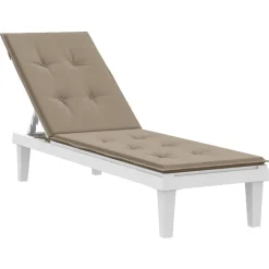 MAISON EXCLUSIVE - Coussin de chaise de terrasse taupe (75+105)x50x4 cm