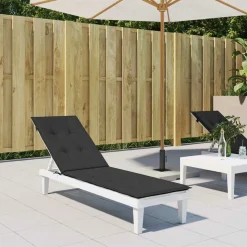 MAISON EXCLUSIVE - Coussin de chaise de terrasse noir (75+105)x50x4 cm