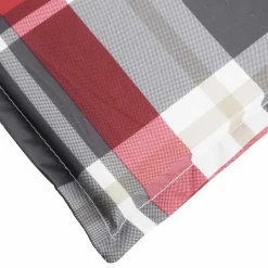 MAISON EXCLUSIVE - Coussin de chaise de terrasse carreaux rouge (75+105)x50x4 cm