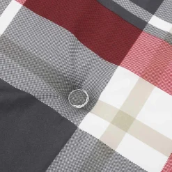 MAISON EXCLUSIVE - Coussin de chaise de terrasse carreaux rouge (75+105)x50x4 cm