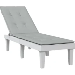 MAISON EXCLUSIVE - Coussin de chaise longue gris clair mélangé (75+105) x 50 x 4 cm