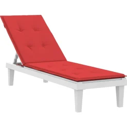 MAISON EXCLUSIVE - Coussin de chaise de terrasse rouge (75+105)x50x4 cm