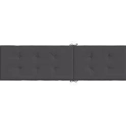 MAISON EXCLUSIVE - Coussin de chaise longue anthracite mélangé (75+105) x 50 x 4 cm