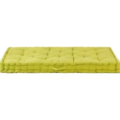 MAISON EXCLUSIVE - Coussin de plancher de palette coton 120x80x10 cm vert