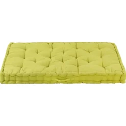 MAISON EXCLUSIVE - Coussin de plancher de palette coton 120x80x10 cm vert