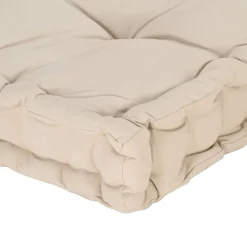 MAISON EXCLUSIVE - Coussin de plancher de palette coton 120x80x10 cm beige
