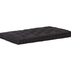 MAISON EXCLUSIVE - Coussin de plancher de palette coton 120x80x10 cm noir