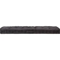 MAISON EXCLUSIVE - Coussin de plancher de palette coton 120x40x7 cm noir